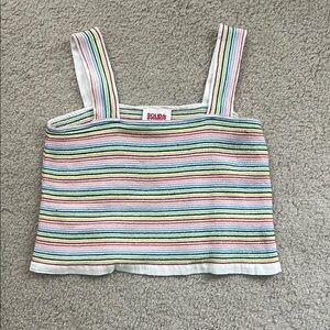 SOLID & STRIPED Multicolor Striped Tank Top